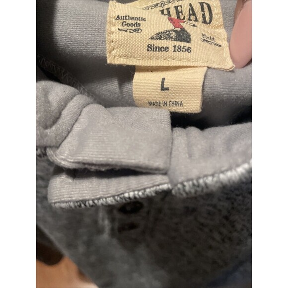 Grandpacore RedHead Bighorn L Mens Sweater 5 Button Placket Pullover Gray - Picture 4 of 6